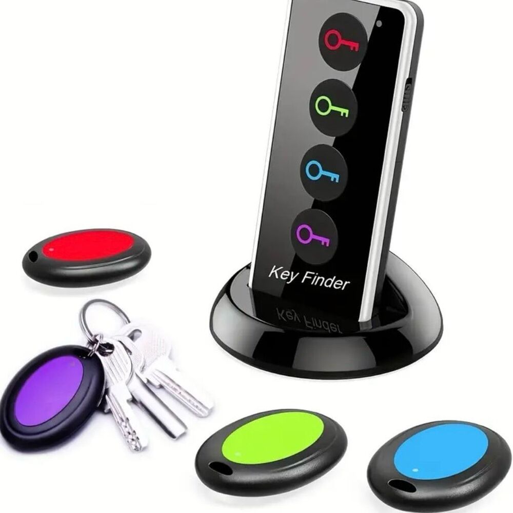 NWT Key Remote Finder Set With 1 Transmitter 4 Receivers LED Flashlight Tracker - Picture 16 of 16